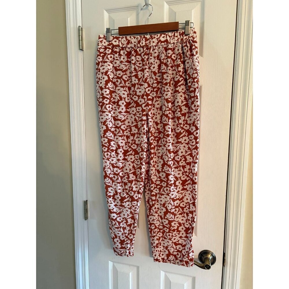 Roller Rabbit Floral Pants Medium Silk
